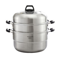 九阳蒸锅304不锈钢三层锅28cm复合底汤锅ZGH2802