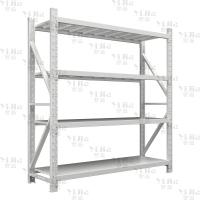 翌嘉 YJ4010319仓储货架库房置物架重型货架灰白色主架2000*500*2000mm/300kg