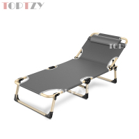 toptzyTZ4073123折叠午休床躺椅办公室单人午睡床行军床折叠椅陪护床 三脚56CM