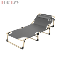toptzyTZ4073126折叠午休床躺椅办公室单人午睡床行军床折叠椅陪护床 四脚68CM
