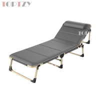 toptzyTZ4073127折叠午休床躺椅办公室单人午睡床行军床折叠椅陪护床 四角68CM含透气垫