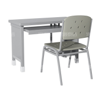 洛泰远 LTY3110753制式营具电脑桌营房钢制学习桌 制式电脑桌椅组合(一桌一椅)1000*500*780