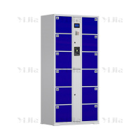 翌嘉YJ4082617电子存包柜智能寄存柜密码柜子储物柜 12门微信扫码款