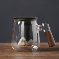 五拾缘 WSY-22D01 品山杯 杯/盖/滤网+礼盒 黑色