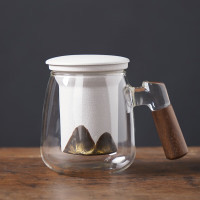 五拾缘 WSY-22D01 品山杯 杯/盖/滤网+礼盒 白色