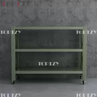 toptzyTZ4041217可移动货架库房置物架带轮重型货架三层后背无网2000*800*1600mm/500kg
