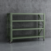 翌嘉 YJ4041227可移动货架库房置物架带轮重型货架四层后背无网2000*600*2000mm/300kg