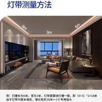 LED户外工程超亮灯带防水防晒外墙室 外客厅吊顶氛围灯条 暖光-2835-180珠-100米