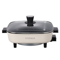 康佳电火锅5L旋钮控温家用大容量多功能电热锅KGJK-1602