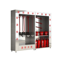 东升顺304不锈钢应急物资柜消防救援器材箱防护用品柜室外消防柜高2000*宽2400*深400(加厚304材质)不含器材