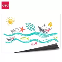 得力MF1226可移除双面胶软铁白板1500*600MM(白色)(块)