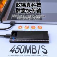 优越者2.5英寸SATA转USB3.0笔记本电脑外接壳固态机械ssd硬盘盒子读取外设产品透明黑S103EBK单位:个
