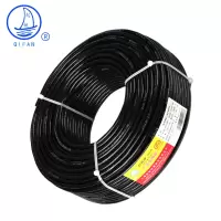 起帆电线电缆 ZR/ZB-RVV3*2.5平方国标B级阻燃多股信号线三芯3芯软护套线电源线 黑色100米