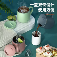 得力LL602-FPK保温马克杯(380ml)(粉)(个)