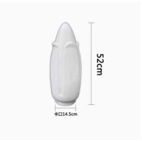 玉兰灯罩户外亚克力中华灯白色莲花灯防水灯罩围墙柱头灯 1个 [52CM]