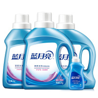 蓝月亮薰洁净2kg薰洁净1kg*2白兰80g洗衣液组合装