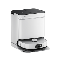 美的灵眸V15 Pro水箱版扫地机器人 极地白扫拖一体全自动清洗烘干活水洗拖布拖地机