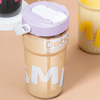 Debo德铂 塑料杯水杯子 洛可800ML 浅紫色 800ml