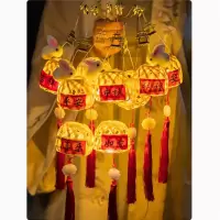 中秋节防竹编、带灯小灯笼
