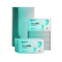 德佑 75%酒精湿纸巾100片*1提 单片独立装