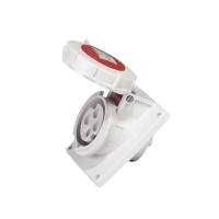 启星室外插座QX1479连接器4芯16A暗装斜座