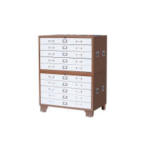 东升顺底图柜工程资料图纸柜0号1号抽屉柜文件柜地图柜菲林柜图纸收纳柜1号咖白十抽1000*700*1200