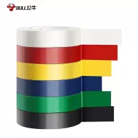 公牛电气绝缘胶带阻燃电工PVC胶布耐低温无铅防水防电胶布(红色)18米电工胶布1卷