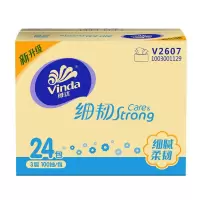 维达(Vinda)细韧纸巾抽纸V2607 家用实惠装 整箱大包面巾纸100抽*24包(H)