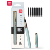 得力HW113钢笔式毛笔(石绿)(盒)