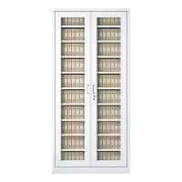 豪利特收纳柜财务档案柜资料柜加厚文件柜办公室带锁铁皮柜通玻柜十层