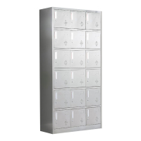 利特莱依不锈钢更衣柜储物柜更衣室储物柜员工衣柜304十八门储物柜
