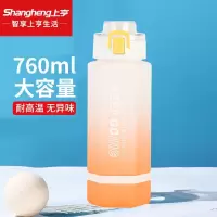 上亨 SHZH-SLB001 户外运动水杯 男女士学生便捷随行杯大容量喝水杯 橙色 760ml