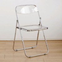 亚克力网红透明折叠餐椅47cm*46cm*71cm, 不发偏远地区(H)