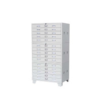 利特莱依底图柜工程资料图纸柜0号4号抽屉柜文件柜地图柜菲林柜图纸收纳柜1号三节1000*700*1750 灰白色
