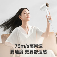 康夫(CONFU)高速电吹风机中空无叶情人节礼物生日送女友家用大功率大风力等离子护发吹风筒F9白