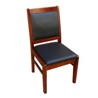 豪利特简约现代椅子办公椅会议椅实木平头椅