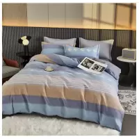 洁丽雅 CP1501经典磨毛四件套简约风秋冬款床品