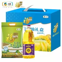 中粮福临门米油礼盒 福临门东北大米2.5kg+福临门营养家油1.45L