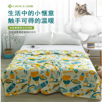 洁丽雅(grace)CP1207-1精致法兰绒毯 毛毯盖毯空调午睡毯150*200cm童心未泯