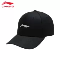 李宁(LI-NING) 男女同款 棒球帽 AMYU263-1 黑色