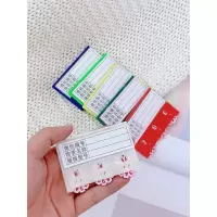 天臣玖号 强磁仓库标签磁性材料卡片库房仓储货位卡计数物料牌货架计数标牌 四轮四磁蓝色(10个装)65*100mm