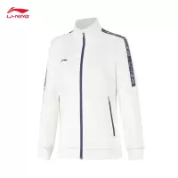 李宁(LI-NING) 女款2024开衫无帽卫衣AWDUA80-2 乳白色 XS-3XL(码数备注)