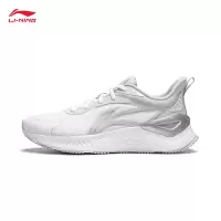 李宁(LI-NING) 跑步鞋女款 ARHU024-4 标准白/水滴灰 美码4.5-9(参考码数对照表并备注)