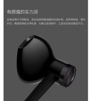 小米(MI)小米双单元半入耳式耳机Type-C版 黑色 陶瓷喇叭还原本色音质