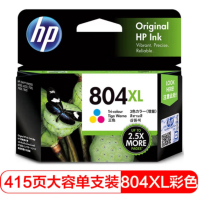 惠普(HP)804XL大容量彩色墨盒原装墨盒 适用hp 6220/6222/7120/7820/Tango打印机