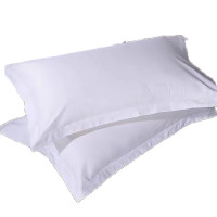 白色枕套全棉枕套1只 48*74cm 40支贡缎全棉