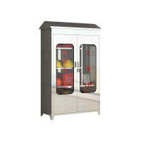 豪利特304不锈钢应急物资柜消防救援器材箱防护用品柜室外微型消防柜带雨棚1480*900*400(加厚201材质)