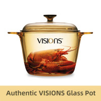 康宁(VISIONS) 炖锅煮锅 晶彩锅(浅锅)3.5L VSD-35-E-CL/LN/ZK