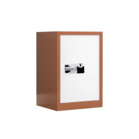 豪利特保密柜财务档案柜文件柜办公室资料储物柜保险柜单门咖白-国保指纹锁