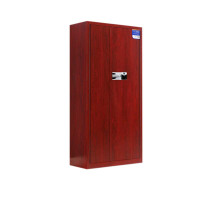 豪利特保密柜财务档案柜文件柜办公室资料储物柜保险柜通体红木纹-国保指纹锁